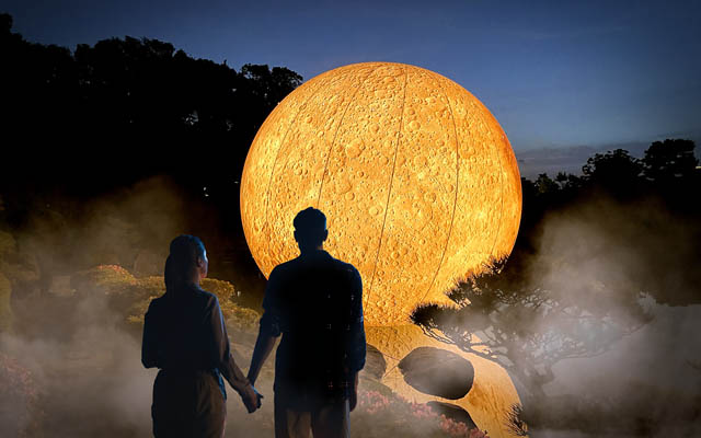 大濠公園 日本庭園 イルミネーションイベント「宙-SORA-」来場者3万人突破 - 来月から常設開催決定