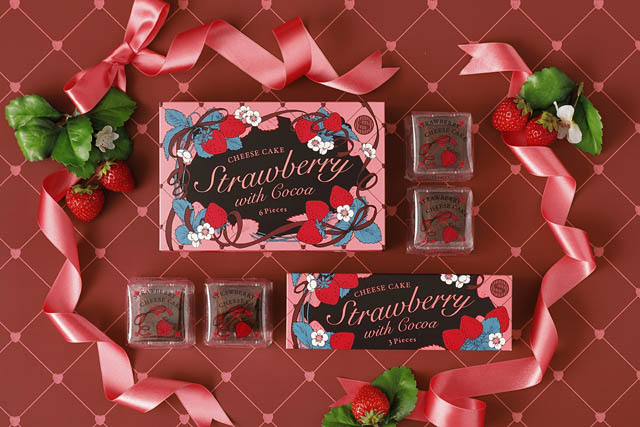 あまおういちごとココアが紡ぐ「いちごチーズケーキwithココア」、資生堂パーラーより数量限定発売へ