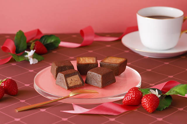 あまおういちごとココアが紡ぐ「いちごチーズケーキwithココア」、資生堂パーラーより数量限定発売へ