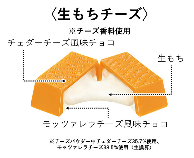 魅惑のWチーズともちもち食感のチーズチョコ!「チロルチョコ〈生もちチーズ〉」全国発売