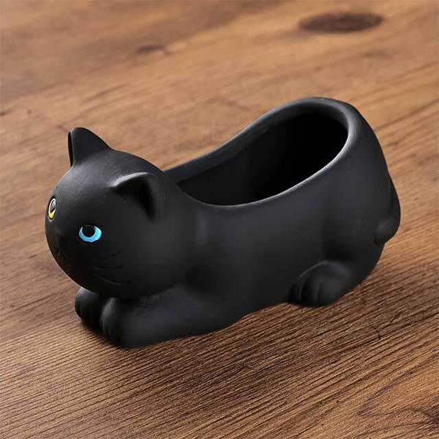 カルディコーヒーファーム - オリジナルの新商品「くろねこポット」数量限定で販売開始