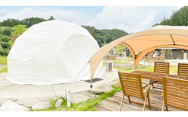 朝倉市 杷木松末アウトドアヴィレッジに、愛犬と泊まれる新エリアが登場