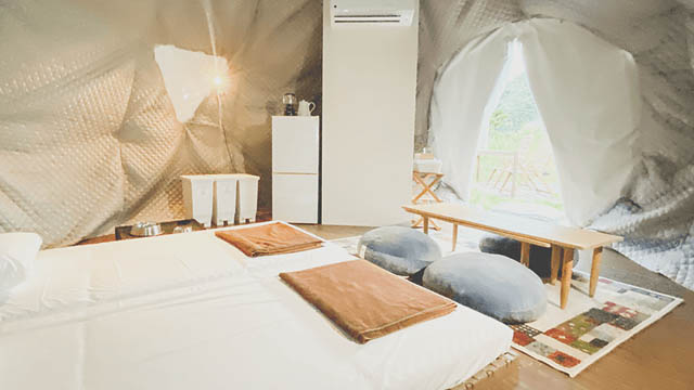 朝倉市 杷木松末アウトドアヴィレッジに、愛犬と泊まれる新エリアが登場