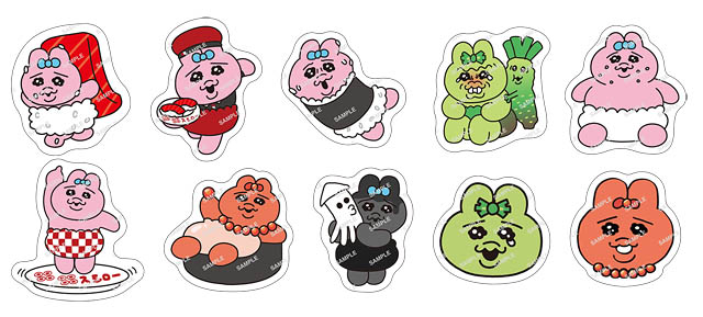 おぱんちゅうさぎ×スシロー - コラボがパワーアップして再登場