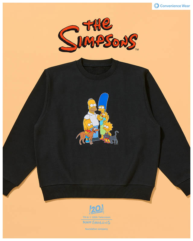 ファミマ - コンビニエンスウェア「ザ・シンプソンズ」のスウェット、ラインソックス、タオルインポーチが登場