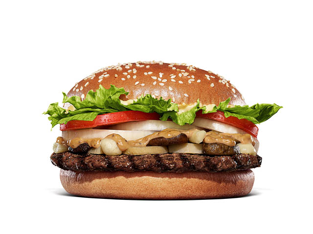 バーガーキングから秋の風物詩バーガー「マッシュルームワッパー」が復活 - 焦がし醬油香るクリーミーなプレミアムペッパーマヨソースが相性抜群
