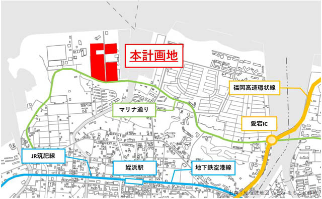 マリノアシティ福岡 跡地に2027年春開業予定 - 九州最大の店舗数を誇るアウトレットモール「(仮称) 三井アウトレットパーク 福岡」建築着工