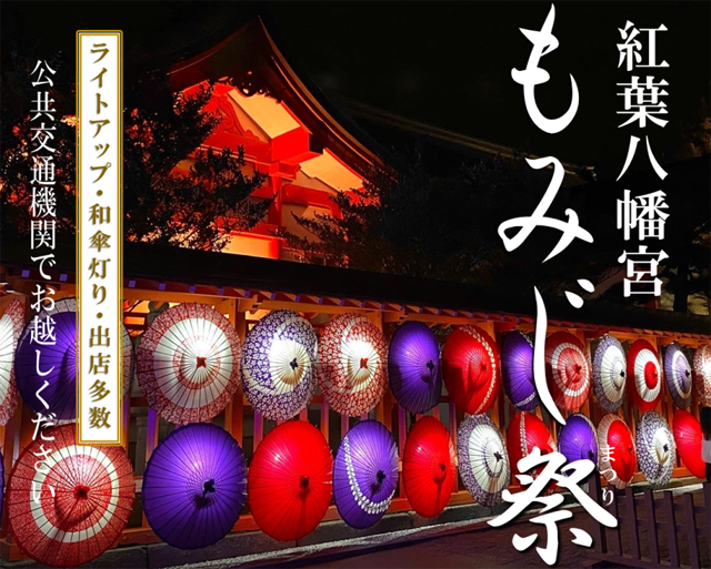 福岡の秋の夜を彩る幻想的な紅葉ライトアップ！紅葉八幡宮「もみじ祭」開催