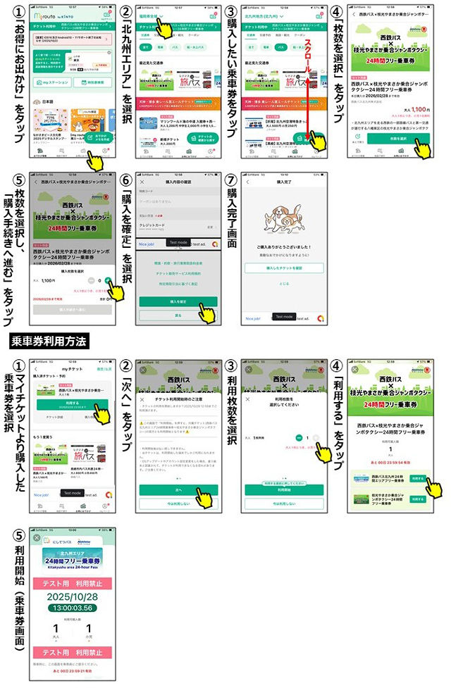 西鉄バス×第一交通 - 初の連携乗車券誕生 - 北九州地区の一般路線バス及び枝光やまさか乗合ジャンボタクシーの全線