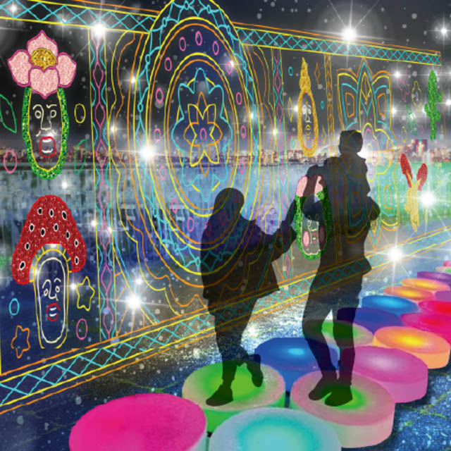 こびとづかん 初のイルミネーション開催 - アクロス福岡が光る「こびとの森」に変身