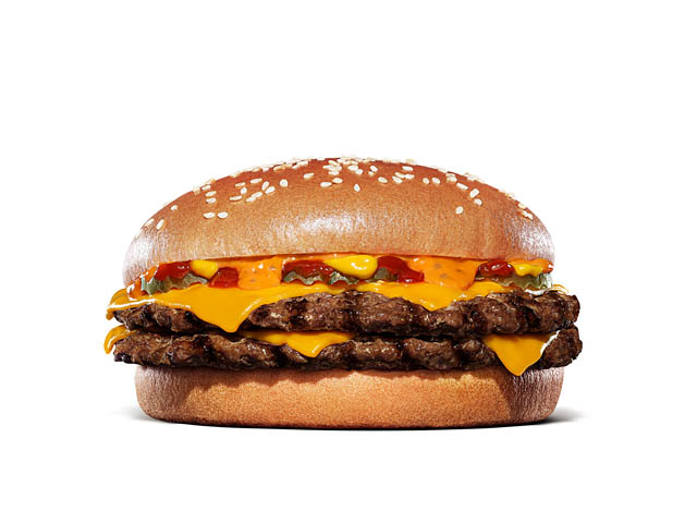 バーガーキング - にんにくの旨味がガツンとくる特製ガーリックソースと直火焼きビーフがクセになる「にんにく・ガーリックバーガー」復活