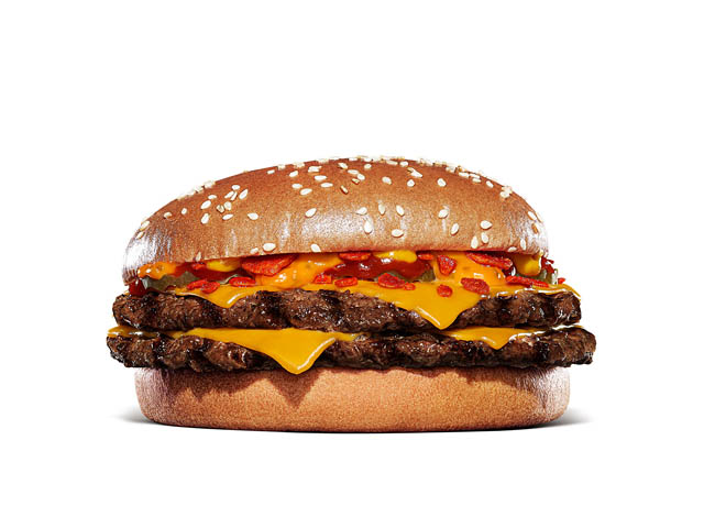 バーガーキング - にんにくの旨味がガツンとくる特製ガーリックソースと直火焼きビーフがクセになる「にんにく・ガーリックバーガー」復活