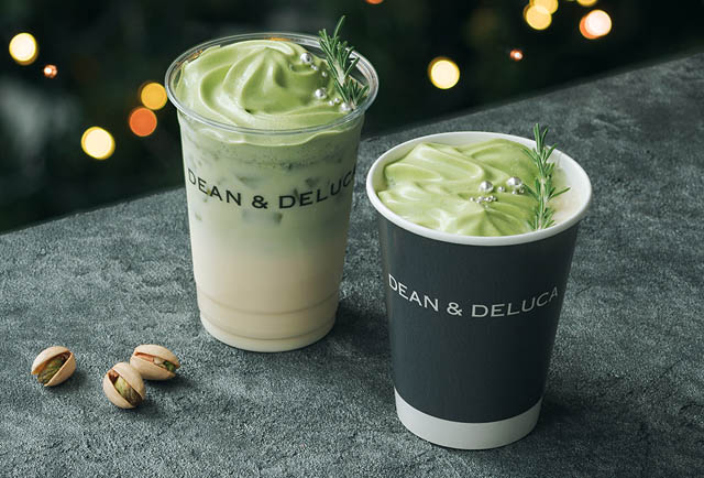 DEAN & DELUCA アミュプラザ博多 - 冬だけの期間限定シーズナルドリンク「抹茶ピスタチオ＆ホワイトチョコレートラテ」発売へ