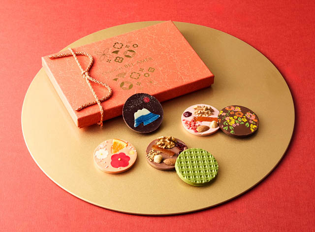 日本の迎春をショコラで表現 - ベルアメールから、和のモチーフが咲くパレショコラ&招き猫ギフトが新登場