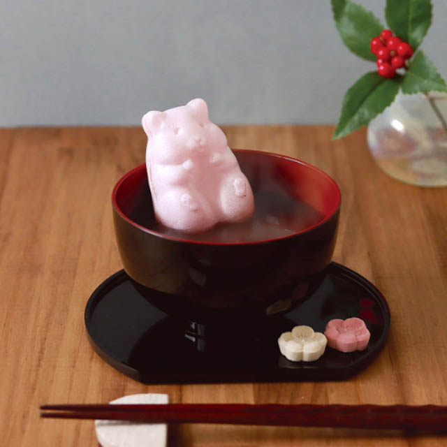 かわいすぎる和菓子「ハムスターモナカ紅白」今年も登場