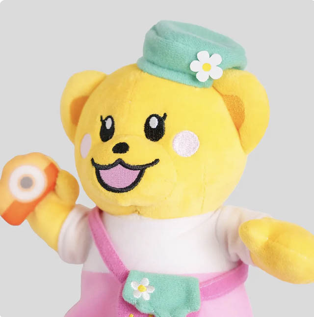 福岡市 セイハ英語学院の人気キャラクター「セイ花（せいか）」ぬいぐるみに