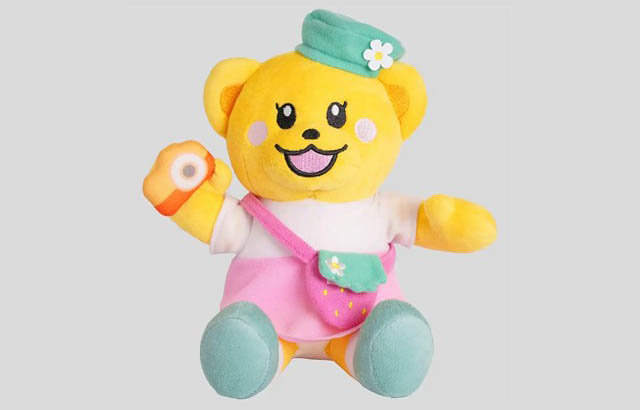 福岡市 セイハ英語学院の人気キャラクター「セイ花（せいか）」ぬいぐるみに
