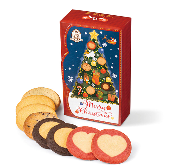 ステラおばさんのクッキー」サンタクロースが幸せを届ける様子を