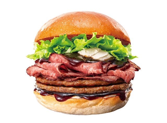 ロッテリア - 期間限定商品「ローストビーフバーガー」販売中