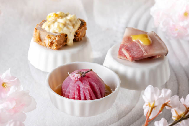 ヒルトン福岡シーホーク - 桜咲くアフタヌーンティー風寿司ランチ「花蓮（かれん）」新メニュー開始
