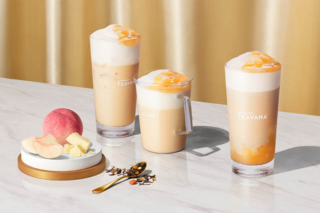 ティーを楽しむ「スターバックス ティー & カフェ」からホワイトピーチを使用した White ジョイフルメドレーのティービバレッジが登場