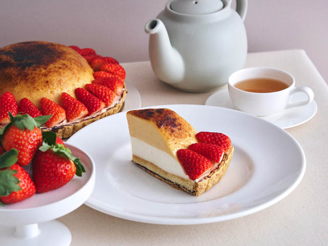 産地でしか味わえなかった幻の赤い宝石がビブリオテークに登場「あすかルビー×焦がしブリュレのいちごフェア」開催