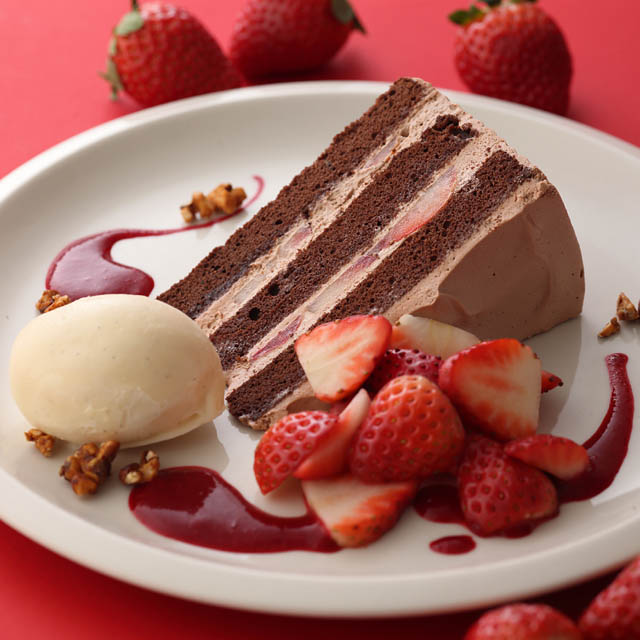 キハチ カフェ - あまおう苺の贅沢パフェなど、季節の「ストロベリーフェア」開催