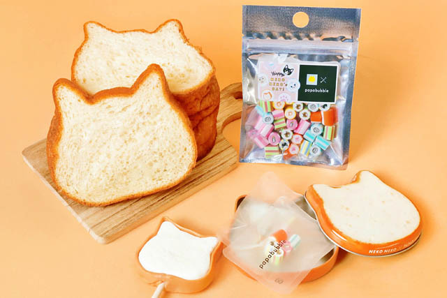 ねこねこ×PAPABUBBLE 第2弾 – ねこねこ食パンがキャンディ缶に！猫の日にもぴったりなコラボ限定商品が新登場