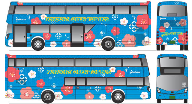 FUKUOKA OPEN TOP BUS - 14年ぶりに新型車両を導入！さらに天神～太宰府間を結ぶ新コースが誕生