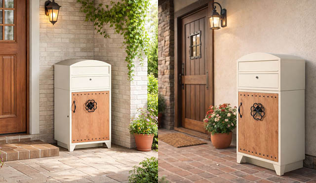 大川市 タンスのゲン - レジデンシャルな美しさと実用性を兼ね備えた「宅配ボックス」新モデル発売