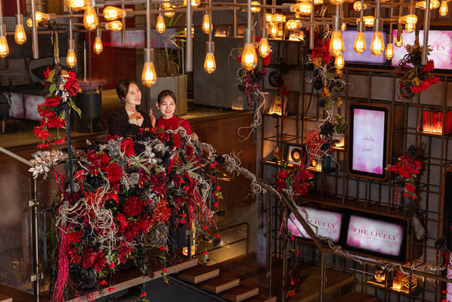 THE LIVELY 福岡博多 - 宿泊者以外も楽しめるフラワーアートが登場、期間限定のカフェバーメニューも