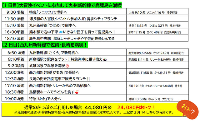 九州新幹線全線開業15周年記念 - JR九州が「おトクな割引きっぷ」発売へ