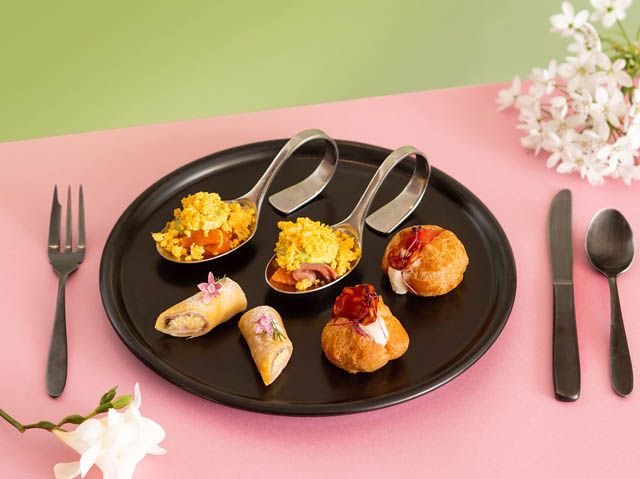 ザ・ワンファイブヴィラ福岡 -「春限定アフタヌーンティー」客室で楽しむ三段スタンド提供へ