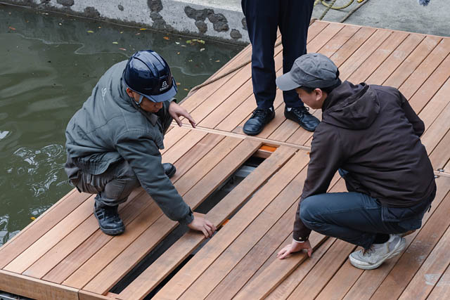水郷・柳川に新スポット「掘床」誕生へ - 水上に浮かぶ“動くテラス”で新しい川遊びを提案