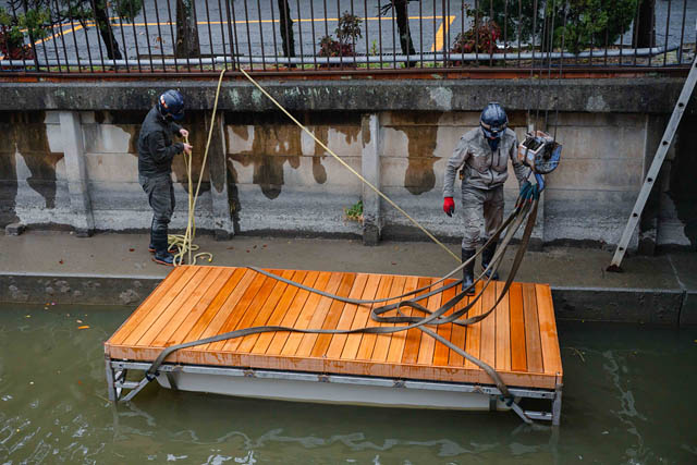 水郷・柳川に新スポット「掘床」誕生へ - 水上に浮かぶ“動くテラス”で新しい川遊びを提案