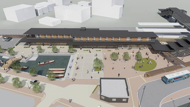 西鉄柳川駅前に「にぎわい交流施設」誕生へ。2027年6月開業、宿泊・飲食備えた“水都の玄関口”