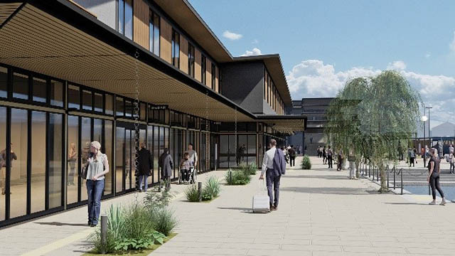 西鉄柳川駅前に「にぎわい交流施設」誕生へ。2027年6月開業、宿泊・飲食備えた“水都の玄関口”