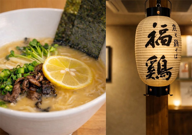 自慢の炭火焼きと濃厚鶏白湯コラボレーション「炭と鶏そば 福鶏」吉井町にオープン