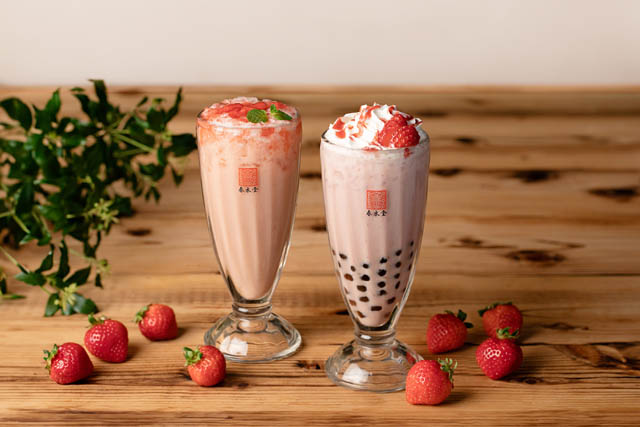 春水堂に「あまおう苺」の季節到来！新作「明太豆乳湯麺」も期間限定で登場