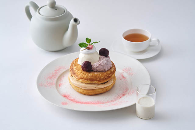 ひと足早く「桜」を満喫 – ビブリオテークから3月限定 お花見パンケーキ 発売へ