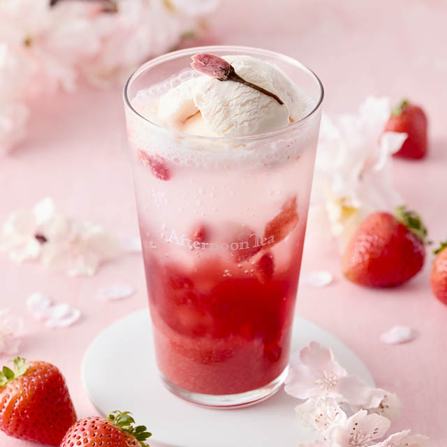アフタヌーンティー・ティールーム「さくらと苺のモンブランワッフル」など、桜づくしの春限定スイーツ＆ティーを新発売