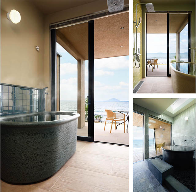 糸島 - エリア初の天然温泉付きヴィラ「SAND」誕生。全棟ビーチ直結・源泉掛け流しの贅沢