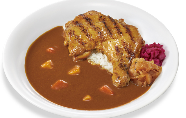炭火香る大きなチキンがスプーンでほろっとほぐれる！すき家「炭火焼きほろほろチキンカレー」販売開始！