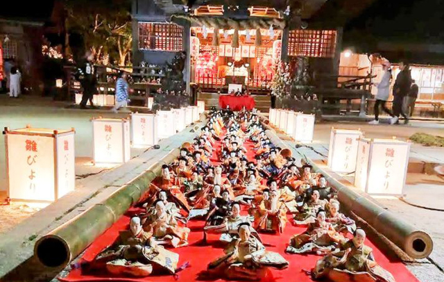 1,000体以上のお雛様たちが絢爛豪華に白山神社境内に舞い降りる「糸島雛びより」開催！