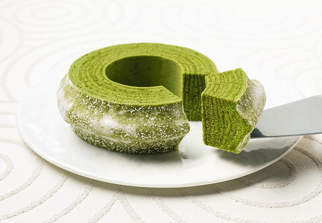 春限定 ねんりん家 博多阪急店「お抹茶 バームクーヘン」がホールタイプになって新登場