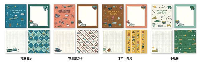 丸善ジュンク堂書店×古川紙工 オリジナルステーショナリー「文豪メモリー」第2弾登場