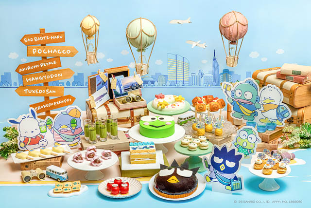 九州初開催 – ヒルトン福岡シーホーク「サンリオ人気キャラクターユニット はぴだんぶい コラボスイーツビュッフェ」開催