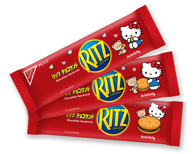 ハローキティ×リッツ -「リッツ ハローキティ ファミリーパック チョコサンド」全国発売へ