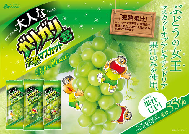 マスカット果汁増量！「大人なガリガリ君完熟マスカット」全国発売