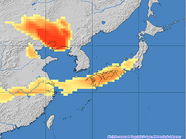 九州で黄砂飛来の恐れ、今夜から明朝にかけピーク – 外出や洗車に注意を